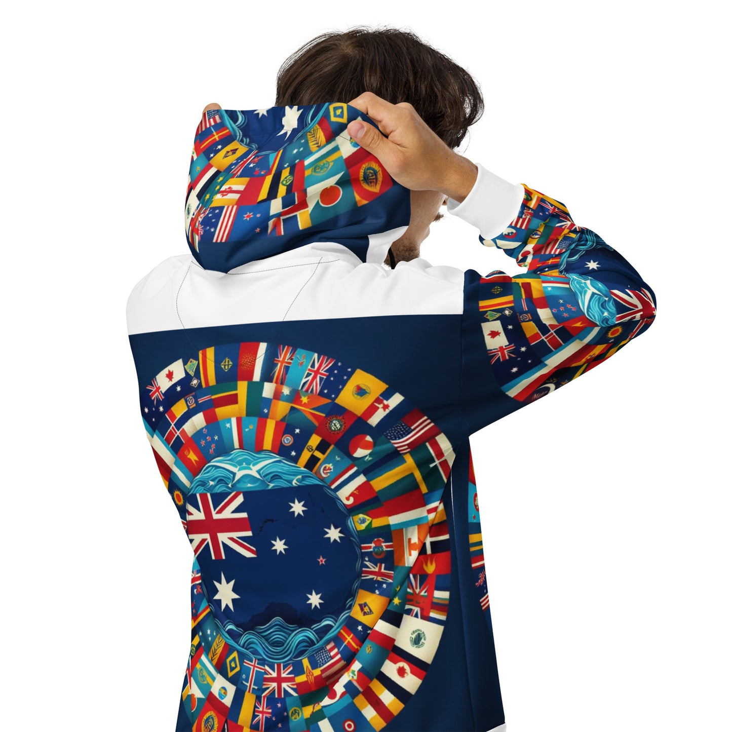 Austalian continent LTN Unisex zip hoodie