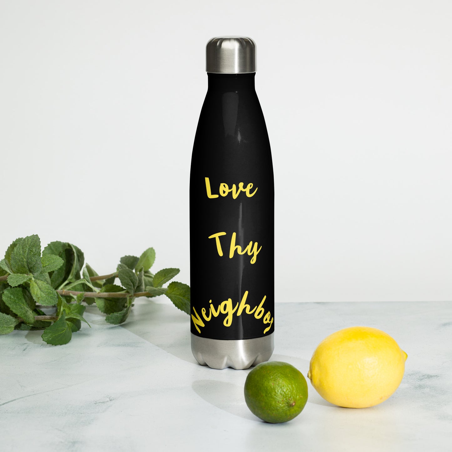 Stainless steel water bottle