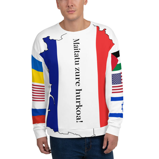 France Basque Language) LTN Unisex Sweatshirt