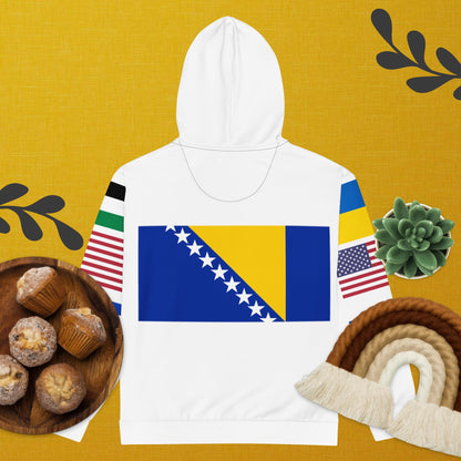 BosnianLTNUnisex zip hoodie