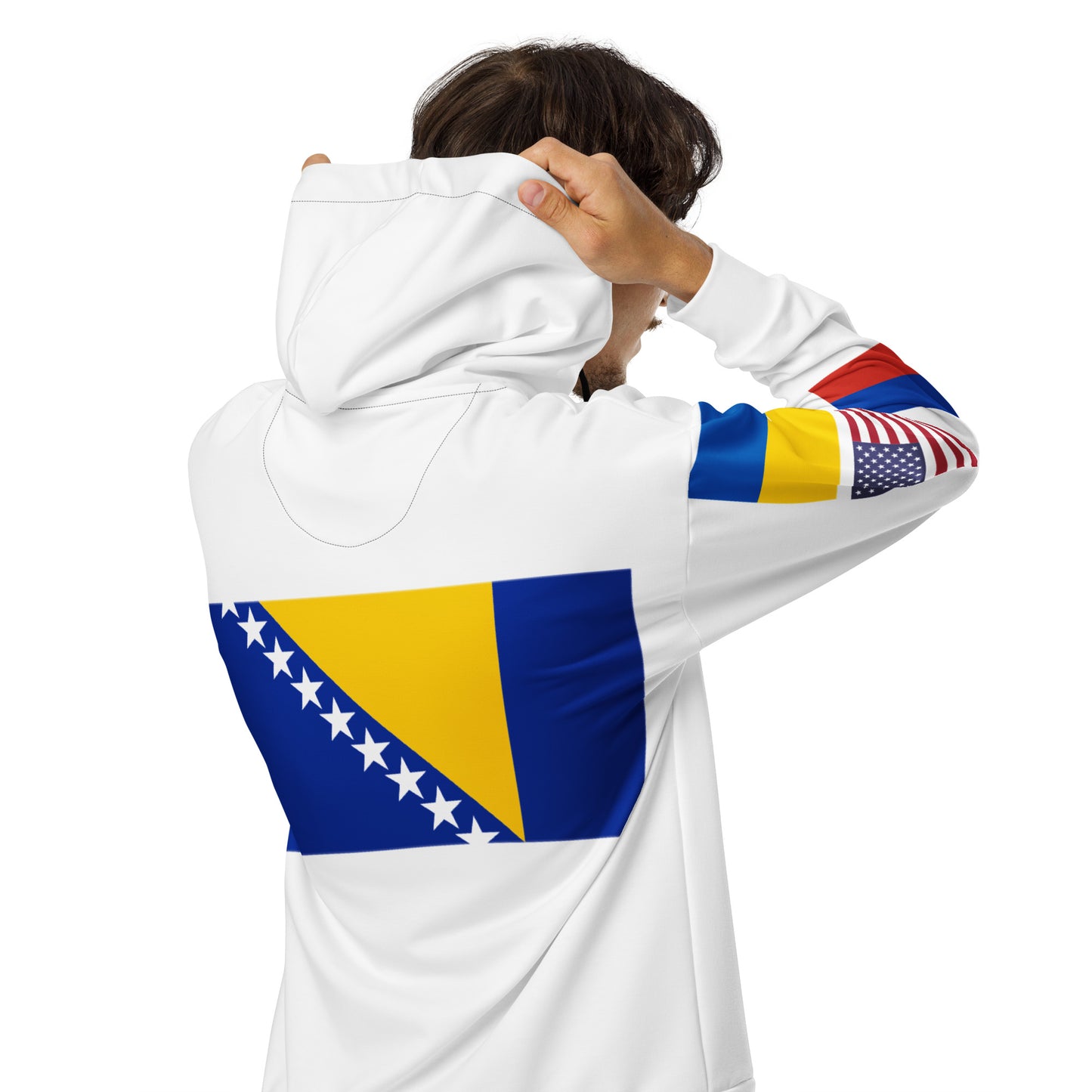 Bosnian LTN Unisex zip hoodie