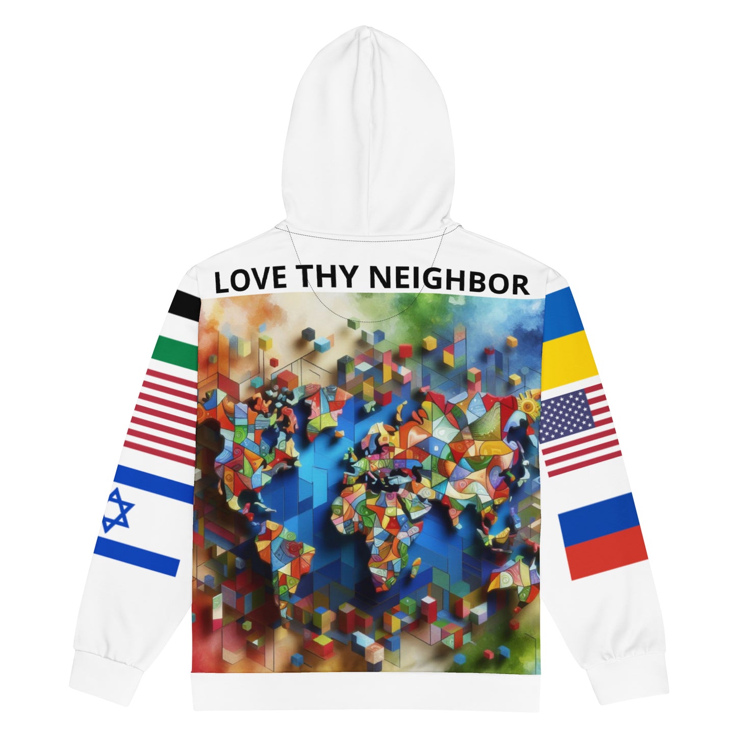 WORLD LTN Unisex zip hoodie