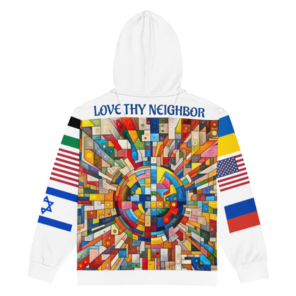 WORLD 2 LTN Unisex zip hoodie