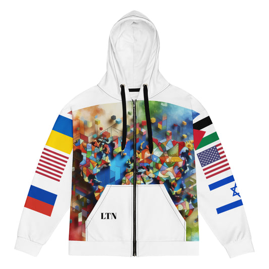 WORLD LTN Unisex zip hoodie